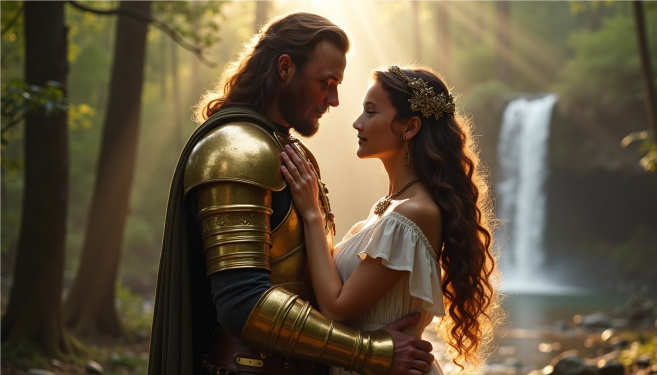 Create a visually inviting portrait of Ester Elin Lima Amdal for her 'About Me' section. The portrait should capture her personality and spirit, whether it's through a candid smile, a thoughtful gaze, or a pose that reflects her interests. The background could feature elements that represent her hobbies, passions, and values, such as books, musical instruments, or travel destinations. Use a warm and natural color palette to create a welcoming and approachable feel. The overall composition should feel authentic and relatable, inviting viewers to connect with her on a personal level. Make her appear happy and full of life.