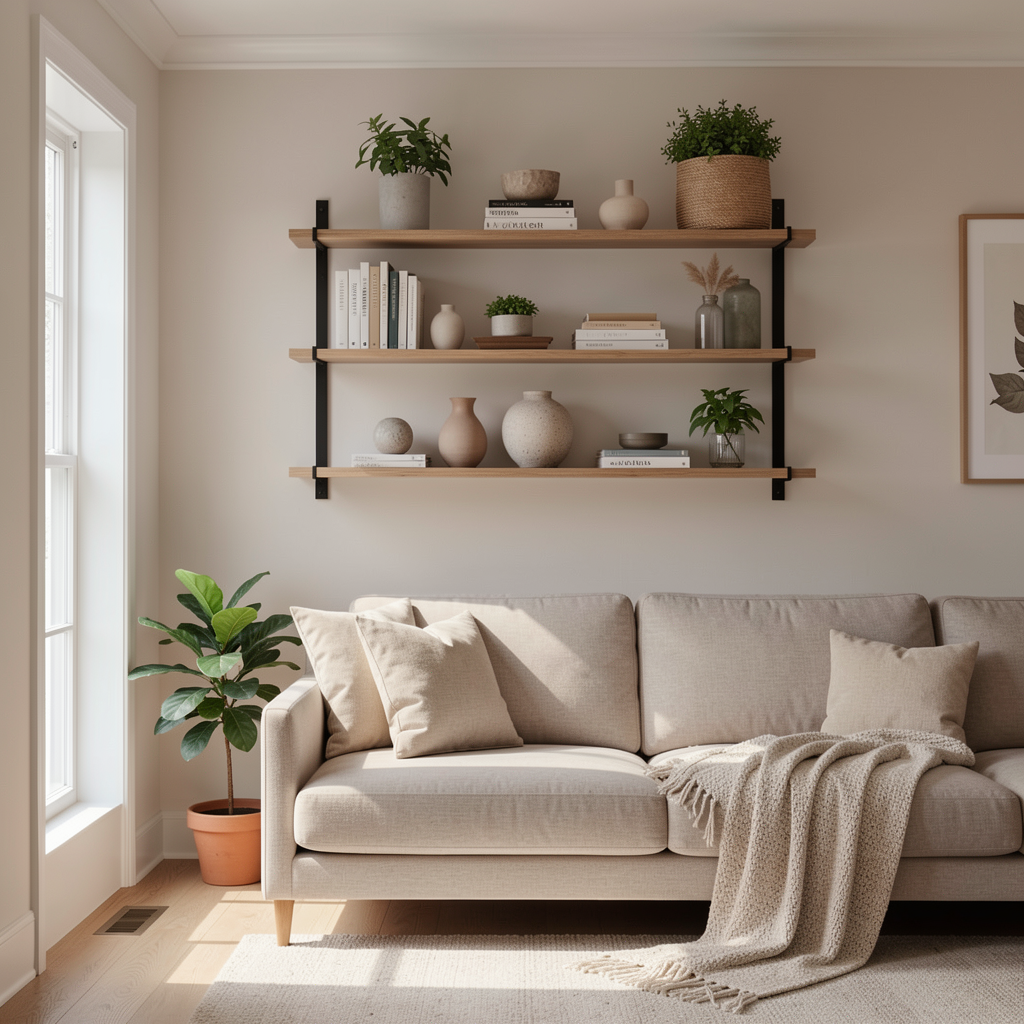 Organized and inviting home interior.