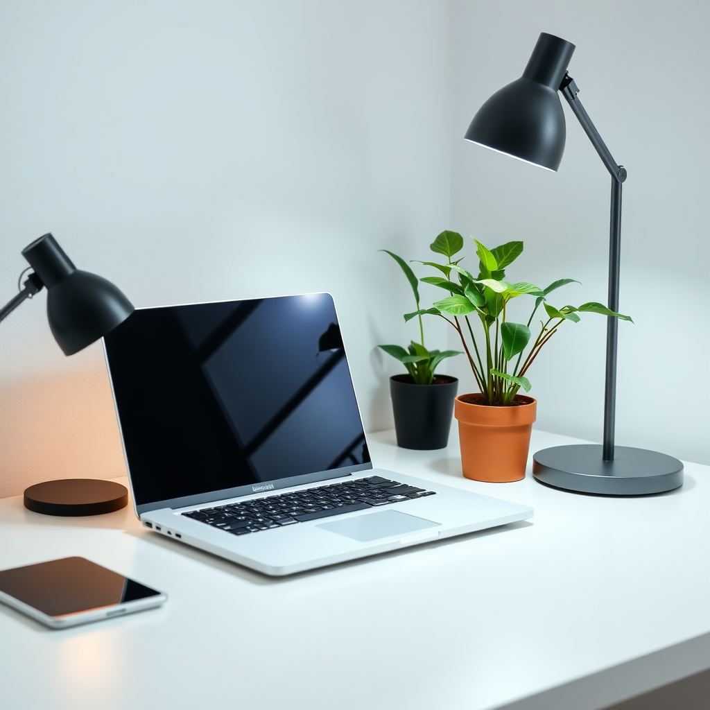 Stylish home office setup