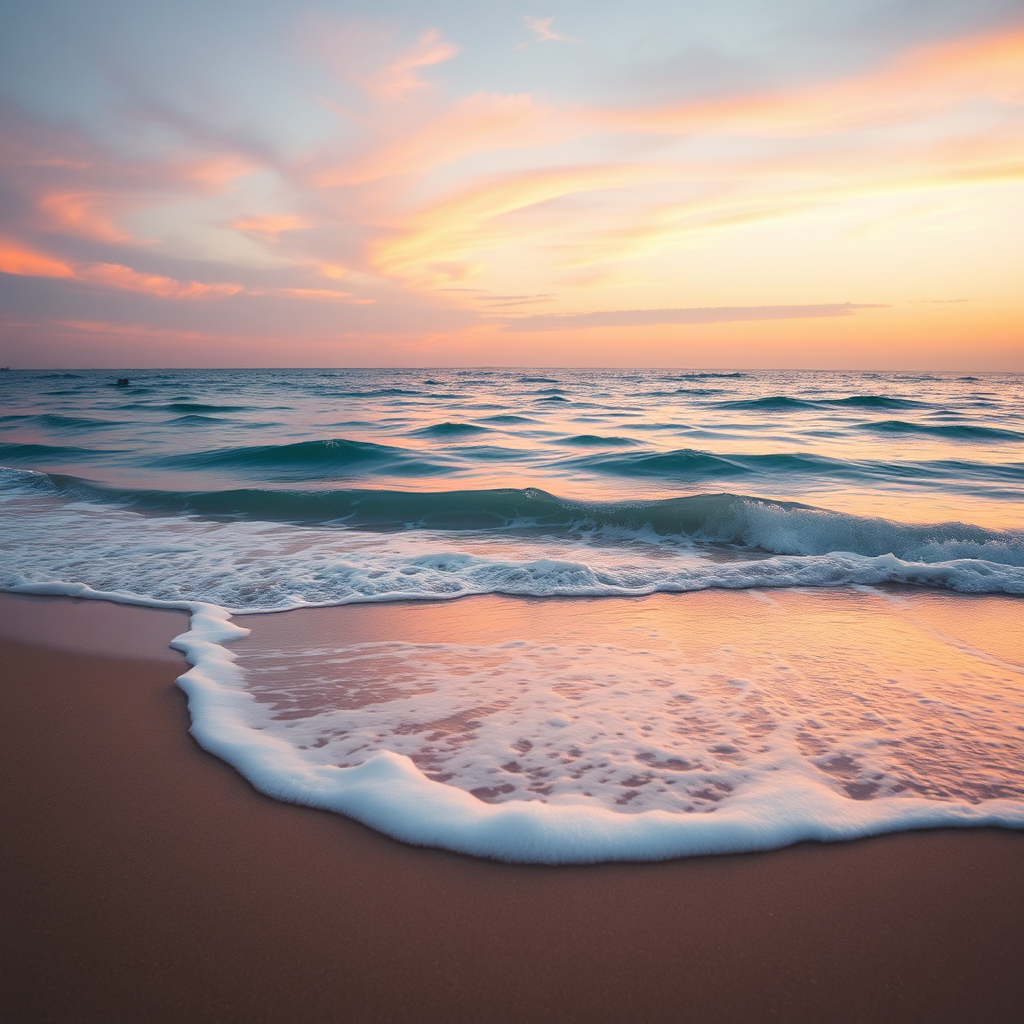 Ocean sunset view