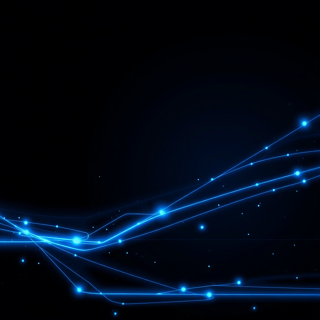 Abstract background with electric blue lines