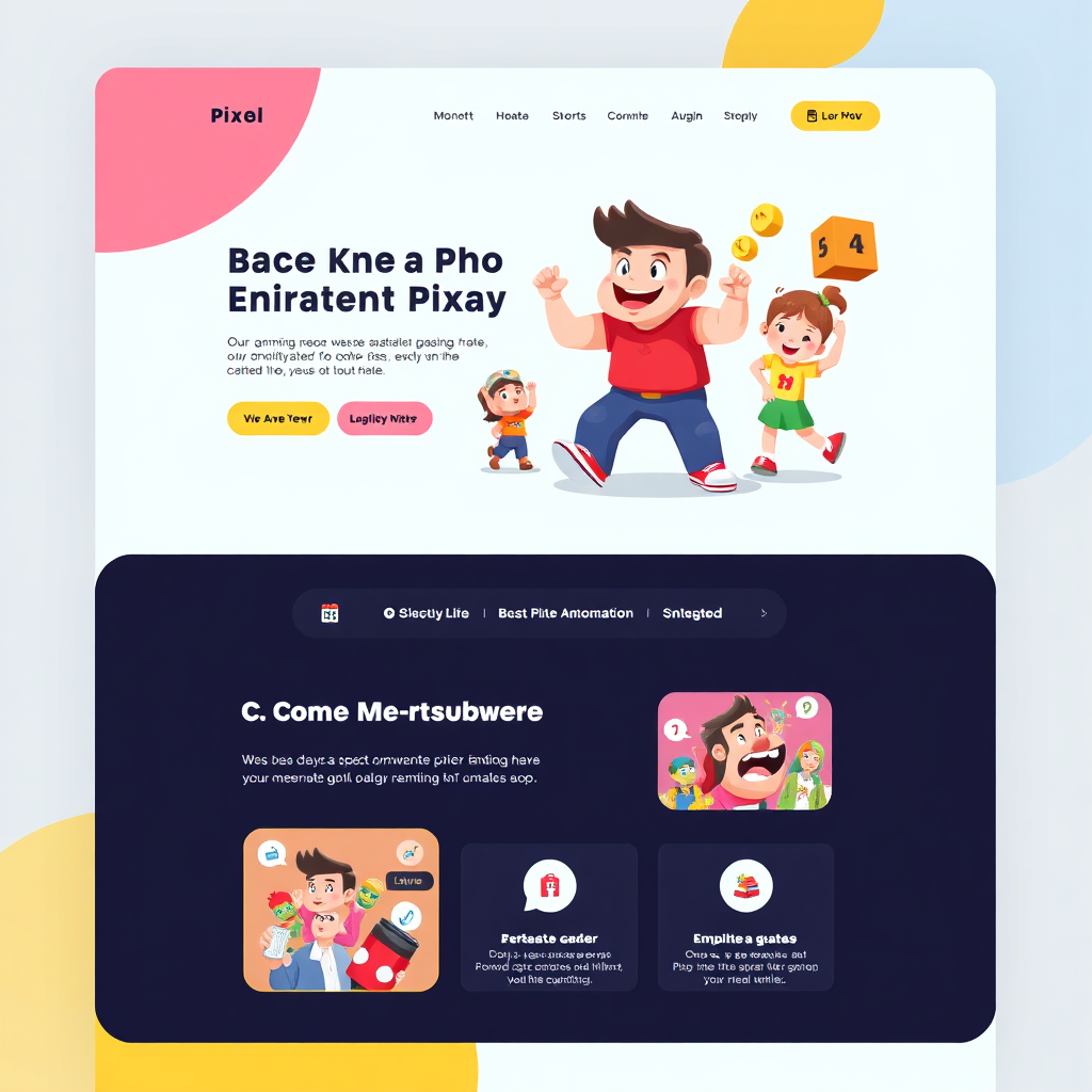 Website design for Pixel Play Studios