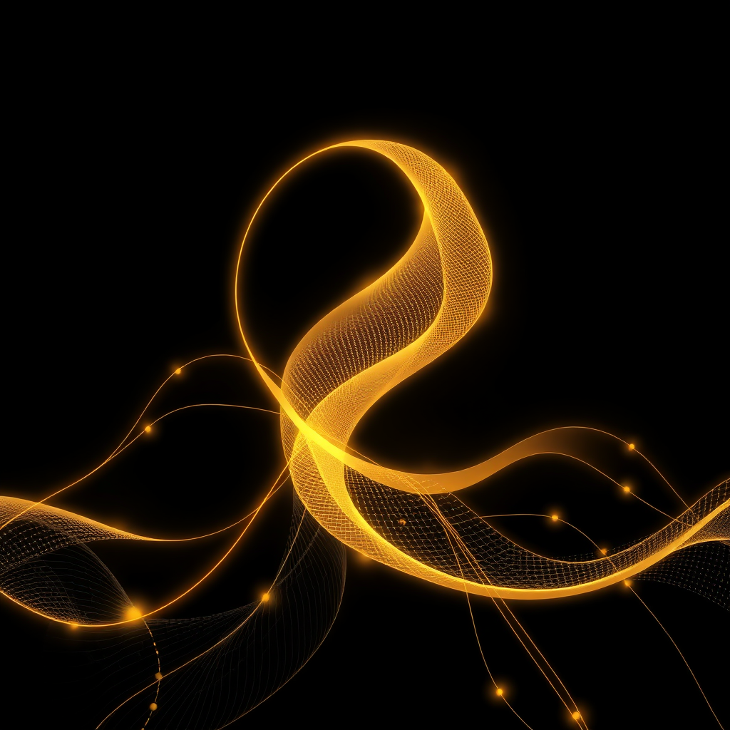 Abstract visualization of AI network