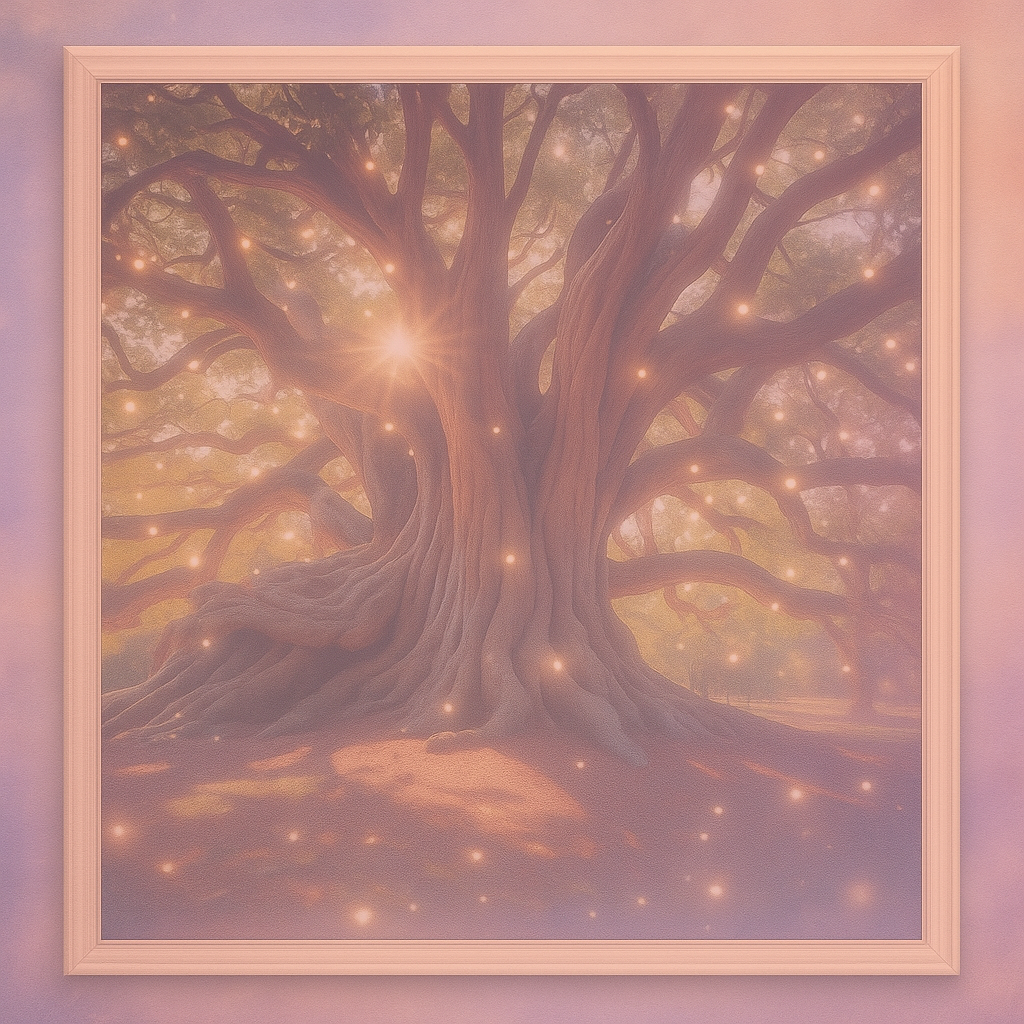 A silhouette of a tree against a night sky filled with stars. The tree represents potential, and the stars represent possibilities. Use a dark, moody color palette. Emphasize the contrast between light and shadow. Style: A surreal landscape with a touch of mystery.