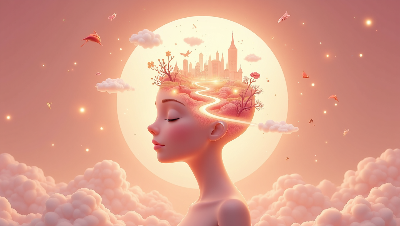 A stylized representation of a human brain, with interconnected neural networks glowing and shifting. The brain is surrounded by abstract shapes and patterns, representing thoughts and ideas. Use a cool, blue-toned color palette. Emphasize the sense of intellectual exploration and discovery. Style: A modern, minimalist design with a futuristic feel.