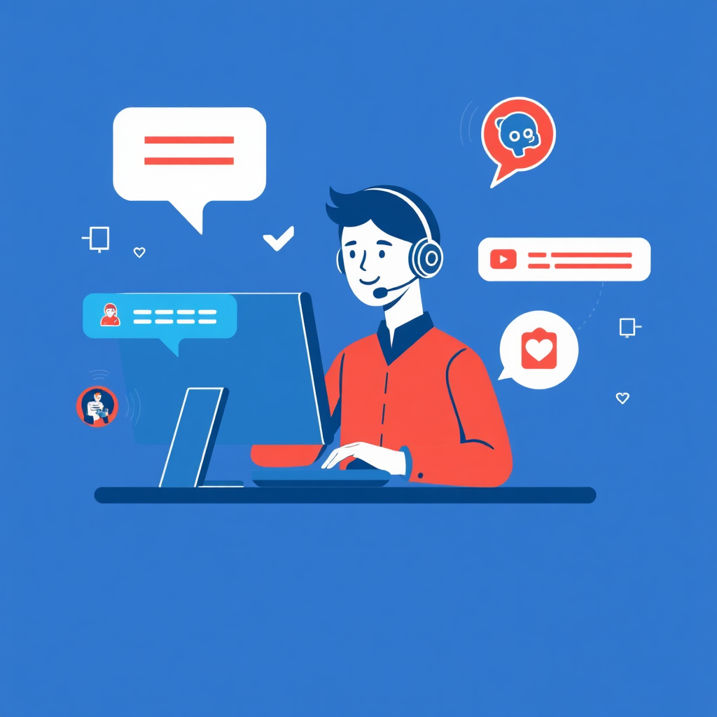 Help desk support illustration