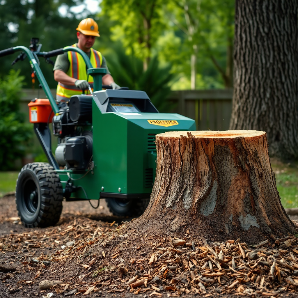 Professional stump grinding services
