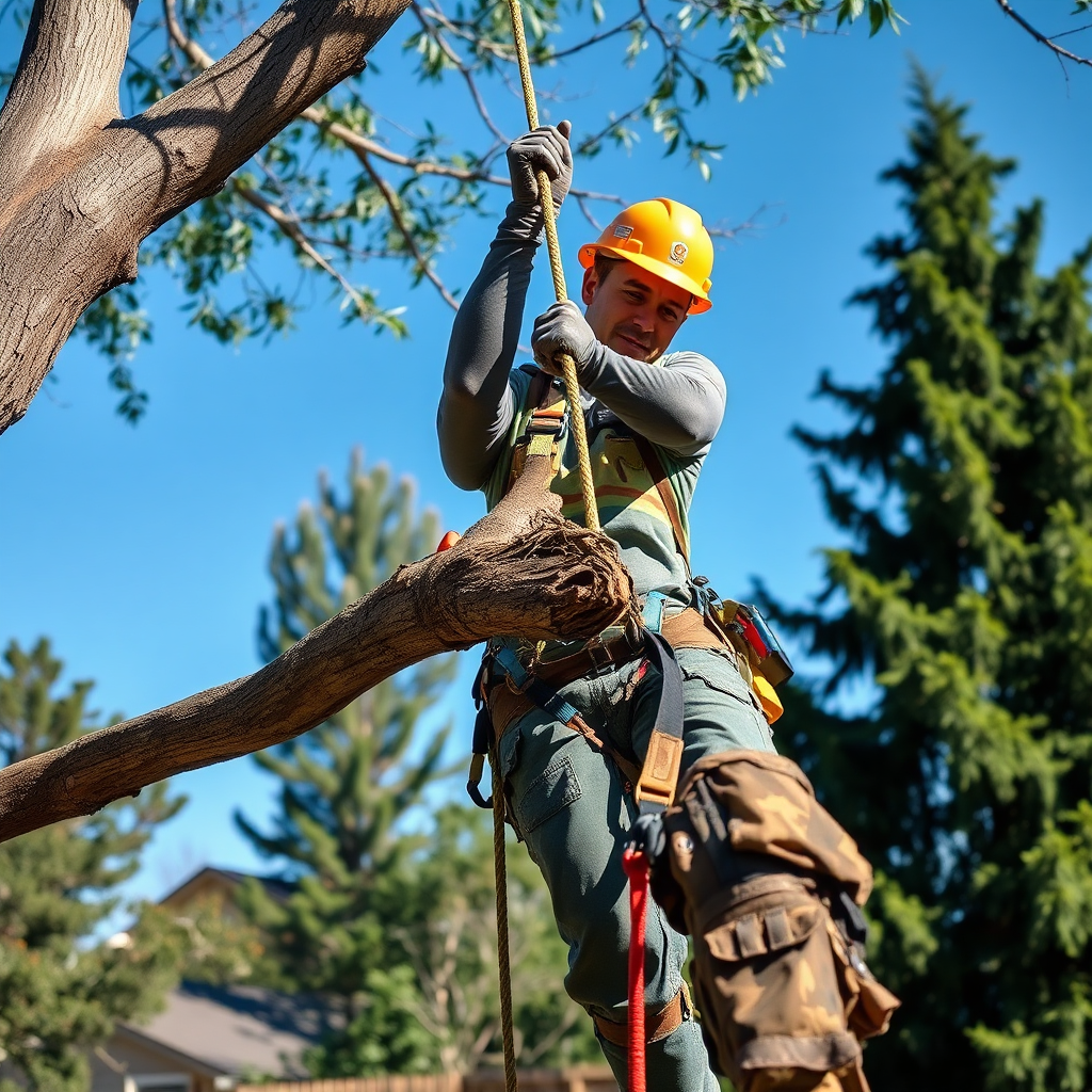 Tree removal in progress