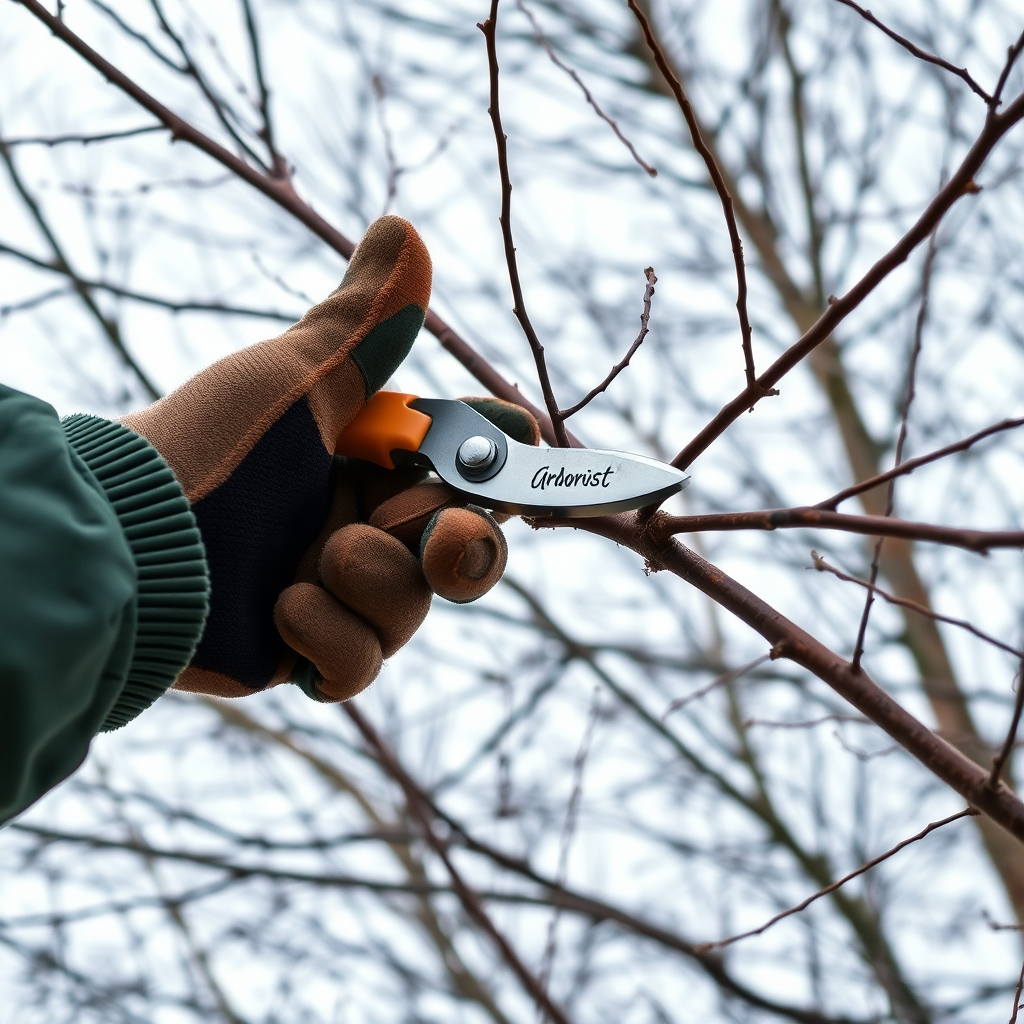 Winter tree pruning techniques