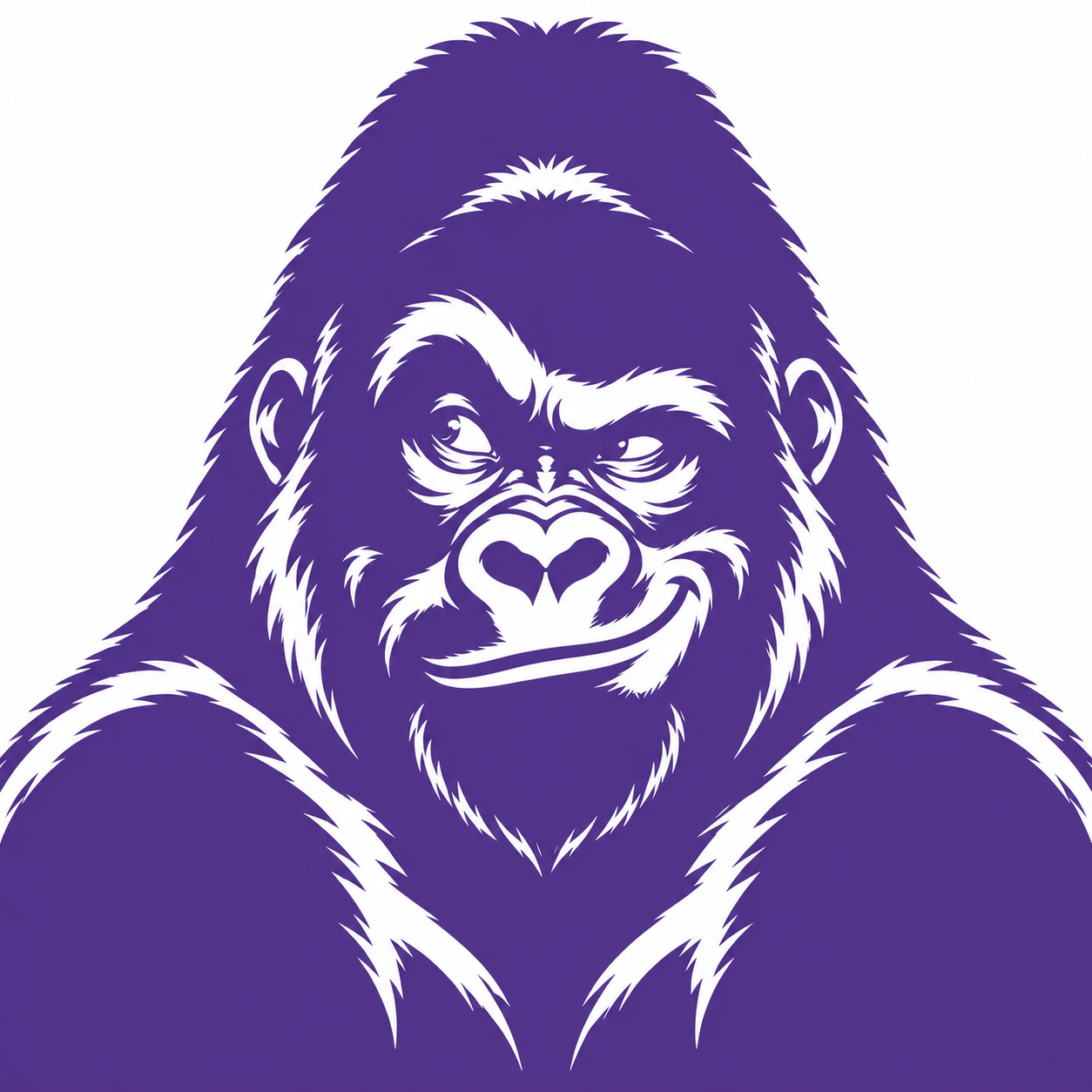 Author mark: purple gorilla.