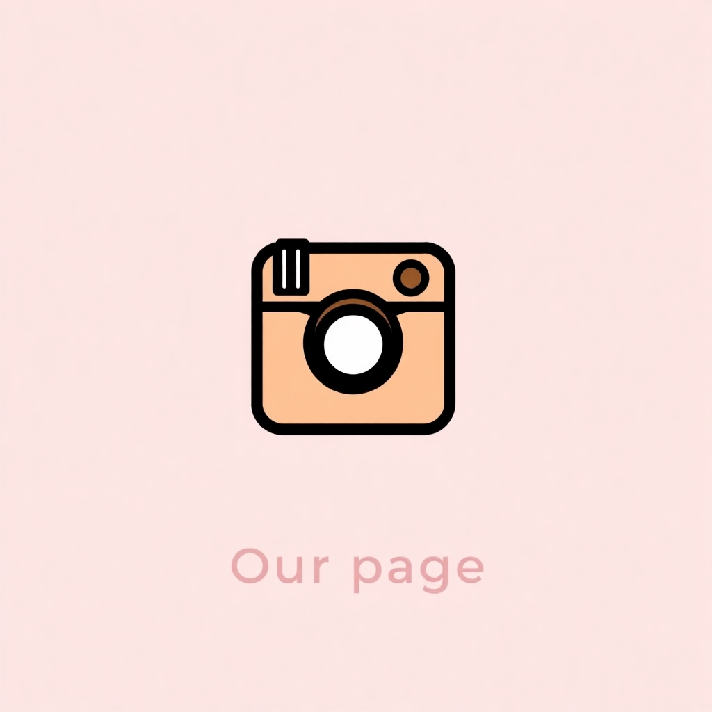 Stylized image: An Instagram icon linked to our page