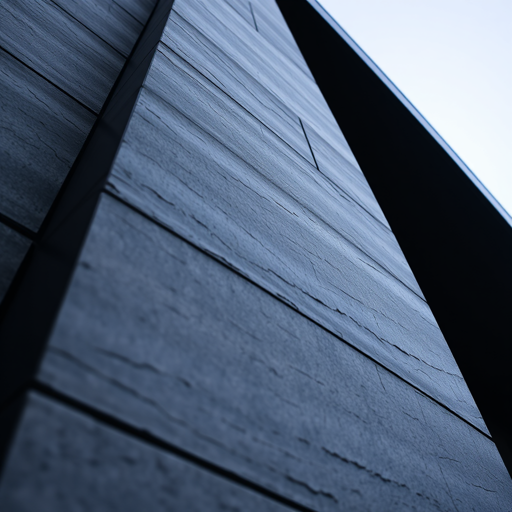Modern stone facade detail