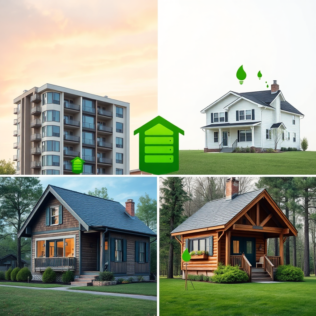 Diverse homes benefiting from energy savings