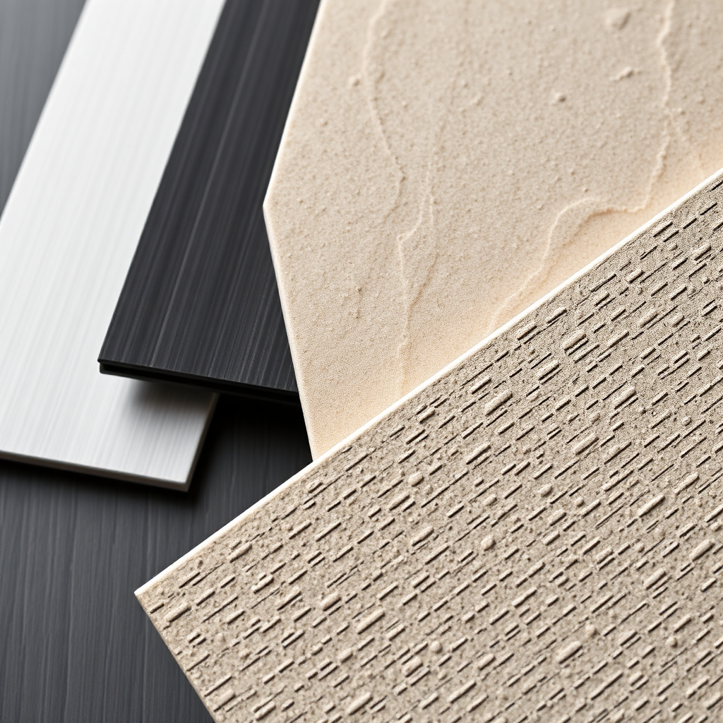 Sample of premium cladding materials
