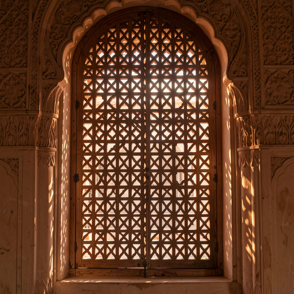 Historical mashrabiya window