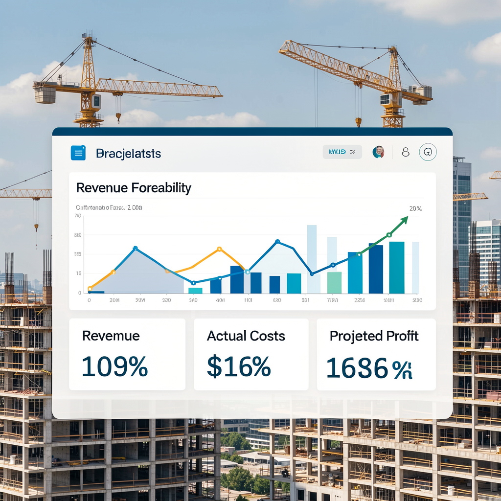 Commercial Manager dashboard visualizing project profitability