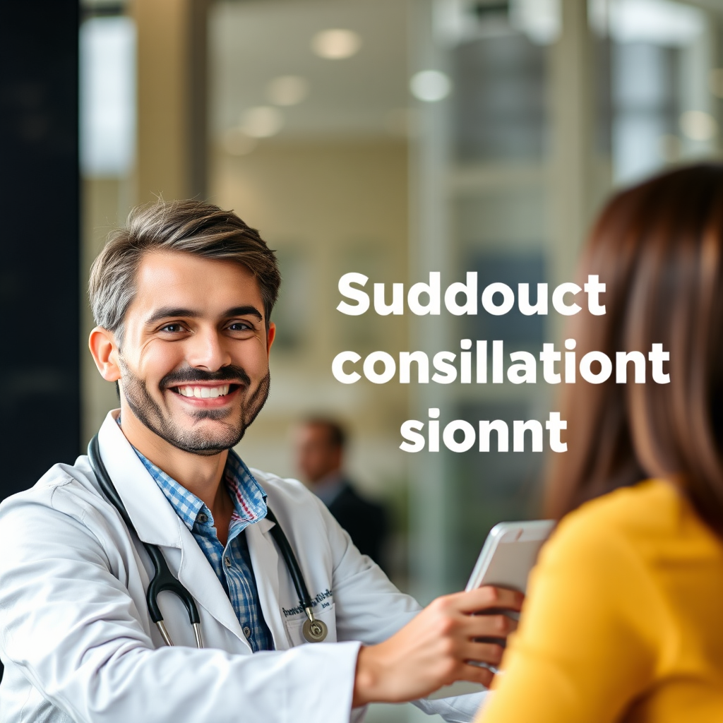 A friendly expert providing personalized consultation to a customer, symbolizing support and guidance. Use a warm and approachable visual style.