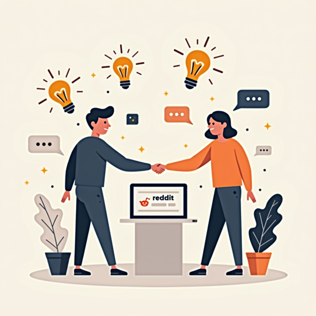 A stylized image representing the monetization of Reddit influence. Visualize a Reddit icon transforming into a stack of money. Use a bright and optimistic color palette to convey financial success.