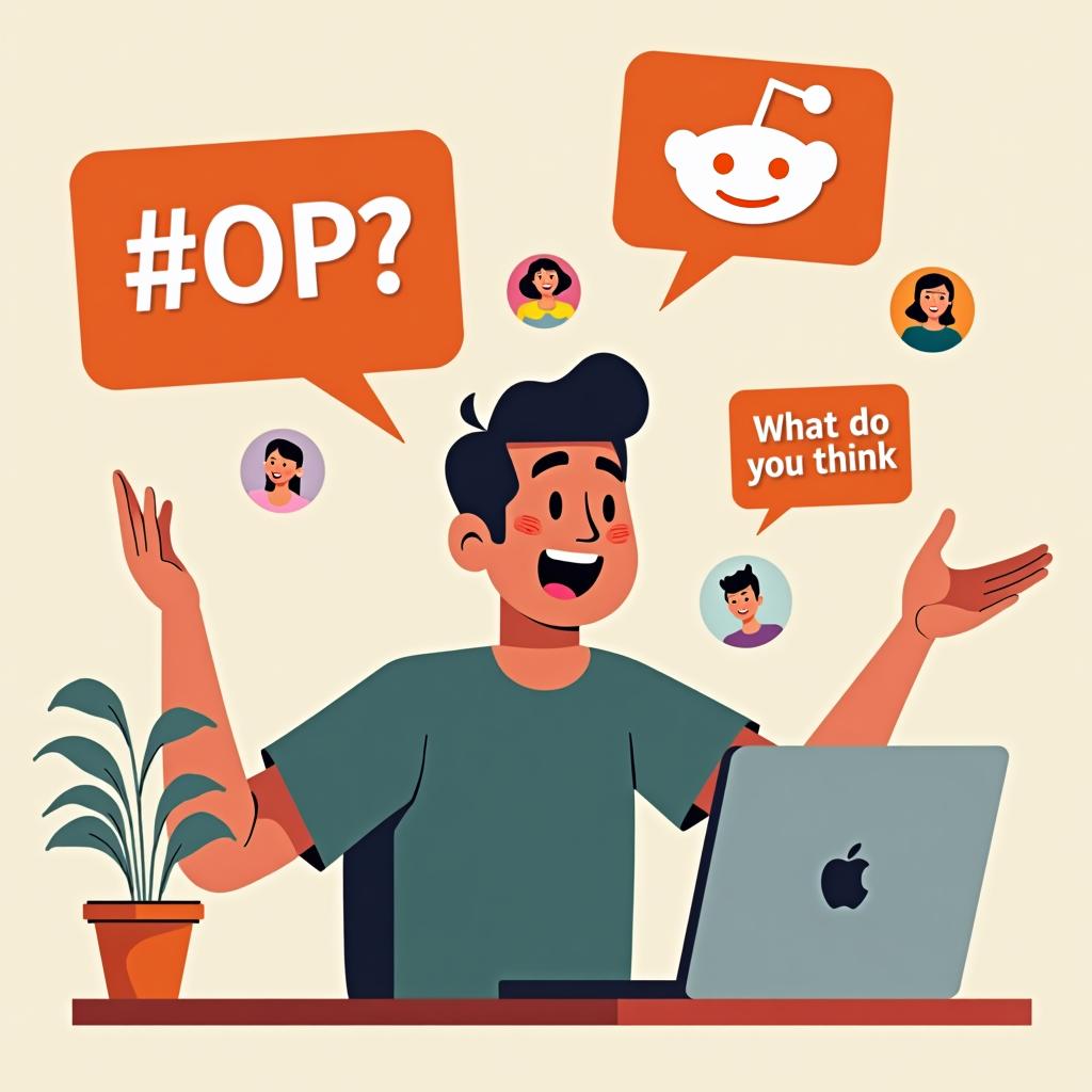 A stylized image representing Reddit marketing strategies. Visualize a blueprint with interconnected elements representing different marketing tactics. Use a technical and professional aesthetic.