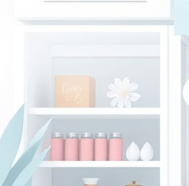 A clean, modern graphic illustrating the Etsy shop interface. The focus is on showcasing a well-designed shop layout, with clear product categories and an inviting banner. The color palette should be bright and welcoming, using shades of white, pastel blue, and soft pink. The camera angle should be a direct, eye-level view of the shop. 4K resolution, high quality.
