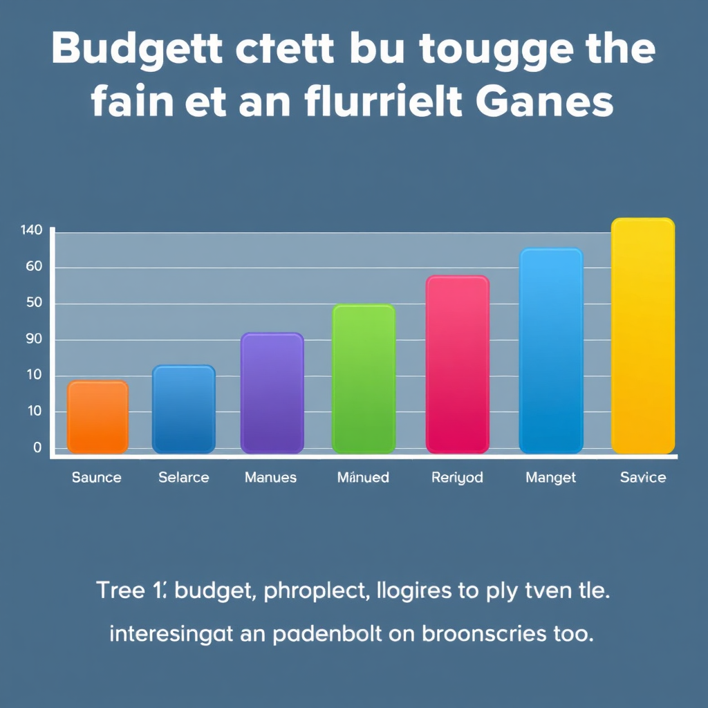 A colorful bar graph showing consistent progress toward financial goals. The graph should be visually appealing and easy to understand, emphasizing the positive impact of budgeting and saving.