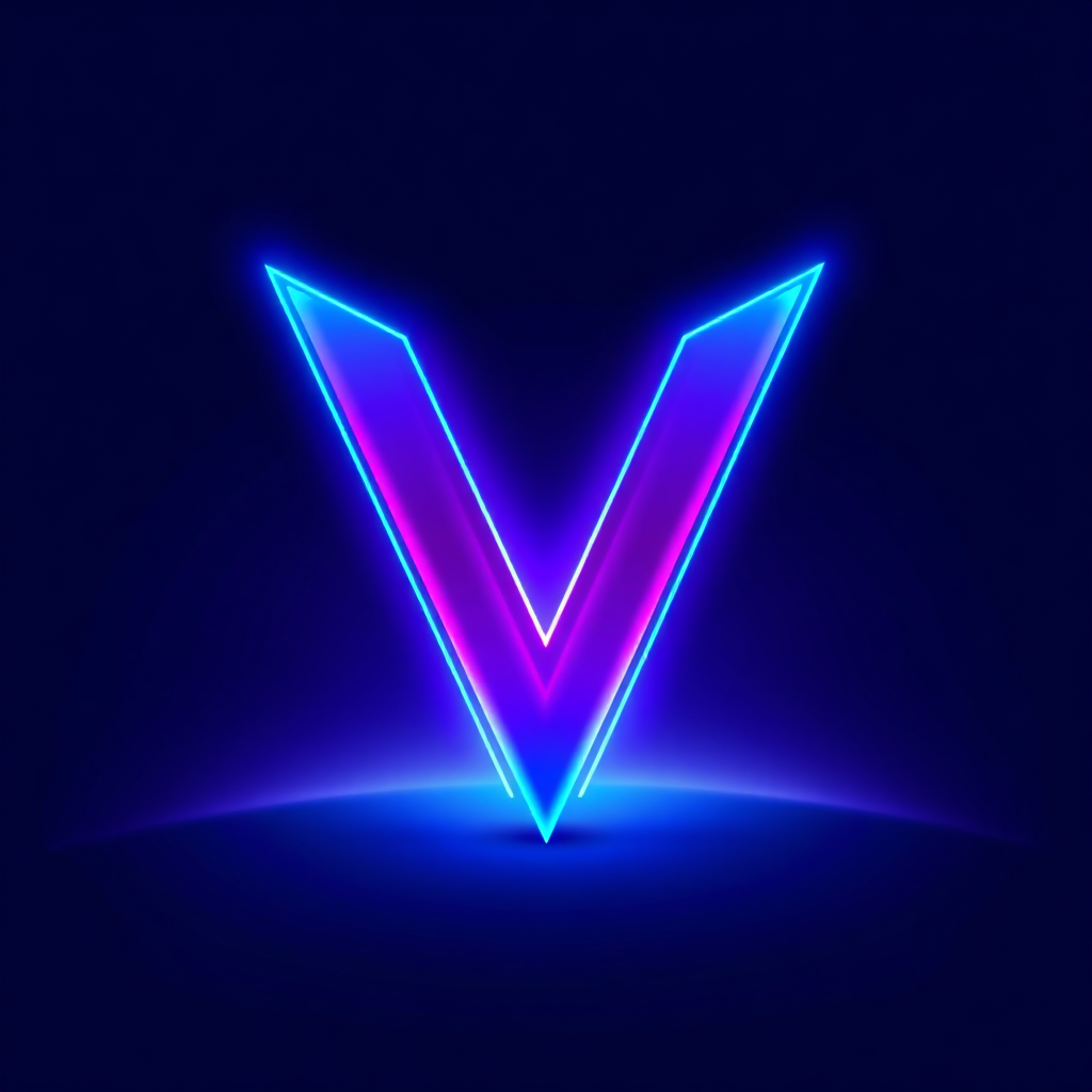 V logo