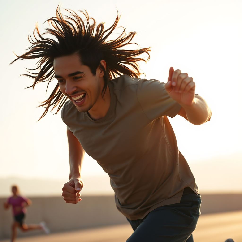 A split-screen image showing two versions of the same video thumbnail, with subtle differences highlighted by glowing outlines. The background is a blurred, abstract representation of a laboratory. Technical specs: 4K resolution, high quality, split diopter lens.