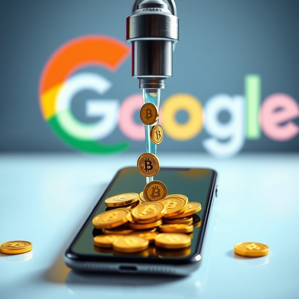 Create a photorealistic image of a group of people sitting around a table, working on laptops and collaborating on a project related to Google. The lighting should be bright and collaborative, emphasizing the supportive environment of the coaching program.