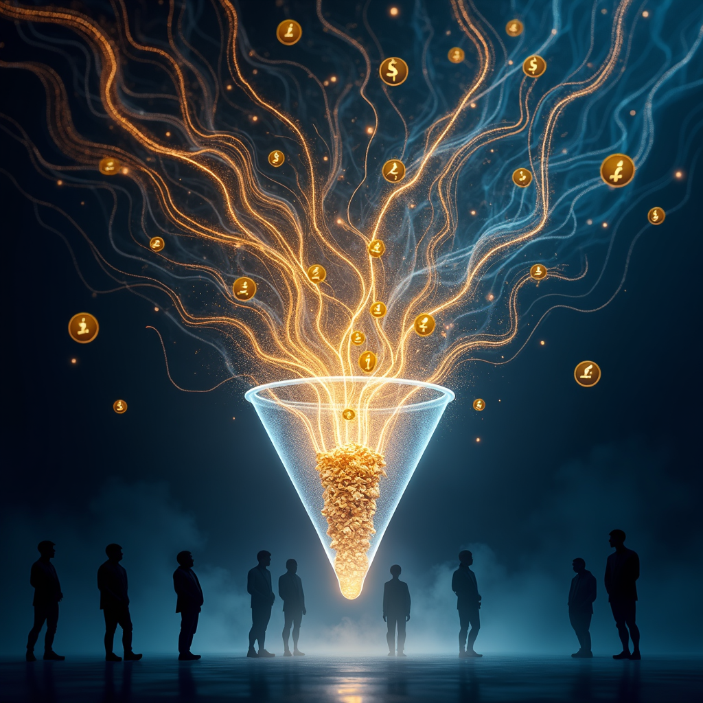 A split-screen image showing two versions of the same video thumbnail, with subtle differences highlighted by glowing outlines. The background is a blurred, abstract representation of a laboratory. Technical specs: 4K resolution, high quality, split diopter lens.