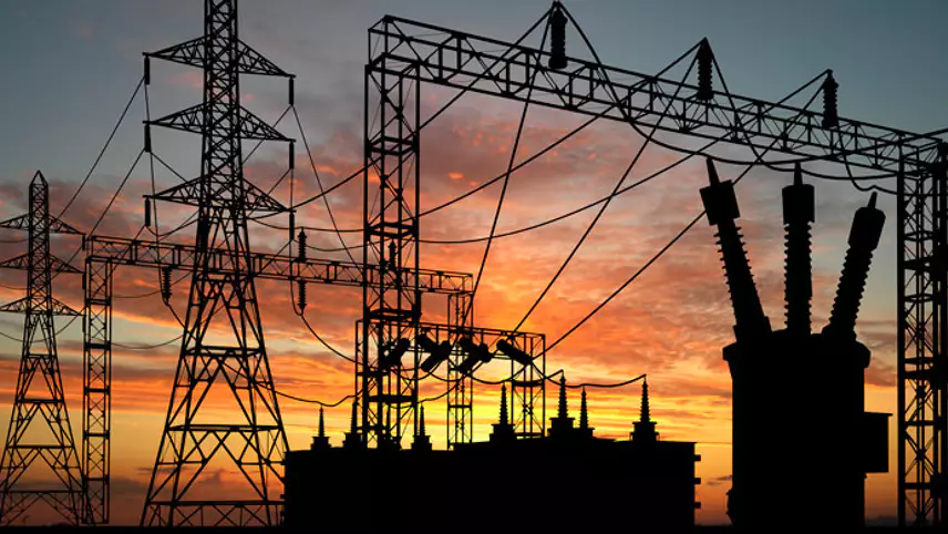 Create a photorealistic, ultra-high quality hero image for KEL Energy TX, a Commercial Energy Broker. The image should feature a modern, brightly lit office building exterior during the day, with subtle reflections of a vibrant cityscape in its glass facade. In the foreground, a diverse group of business professionals are shaking hands, symbolizing a successful partnership. The lighting should be natural and inviting, emphasizing trust and reliability. The color palette should be predominantly blues and greens, representing energy efficiency and sustainability, with accents of gold to convey value. Capture the scene from a slightly low angle to emphasize the building's size and importance. Add subtle textures like concrete, glass, and steel to highlight the building's architecture. Props could include solar panels subtly integrated into the building's design, or energy-efficient lighting fixtures visible in the windows. The overall style should be modern and corporate, conveying competence and innovation. 8K resolution, hyperrealistic detail.