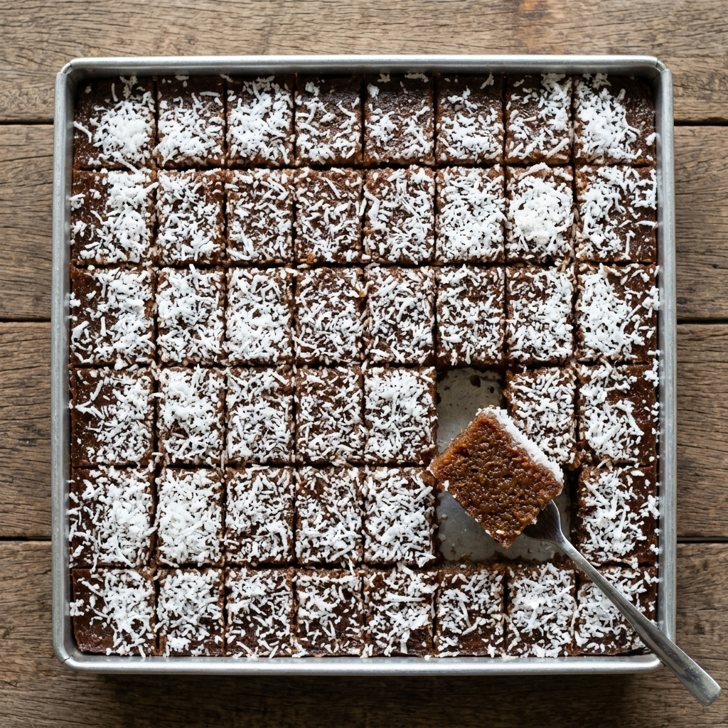Koleh Koleh gula melaka kueh with grated coconut