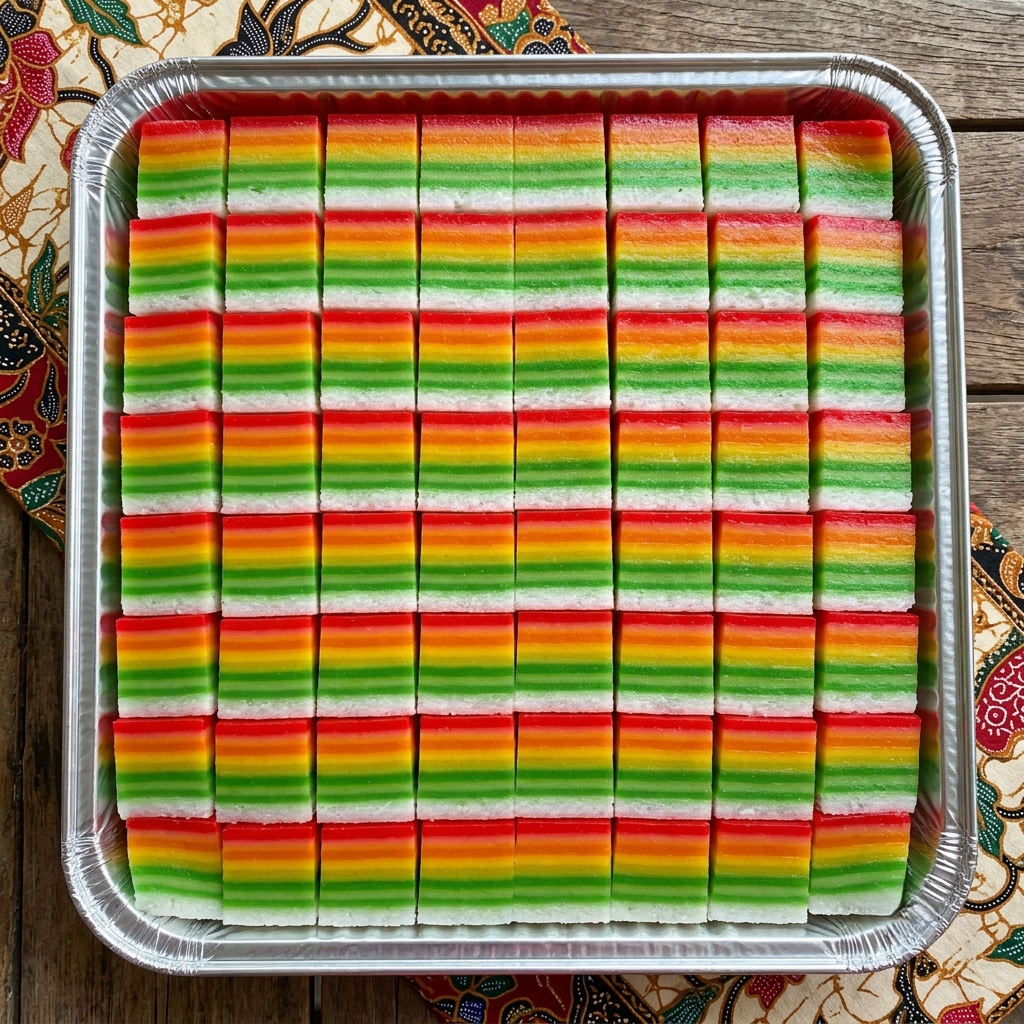 Lapis Nyonya colourful layered kueh
