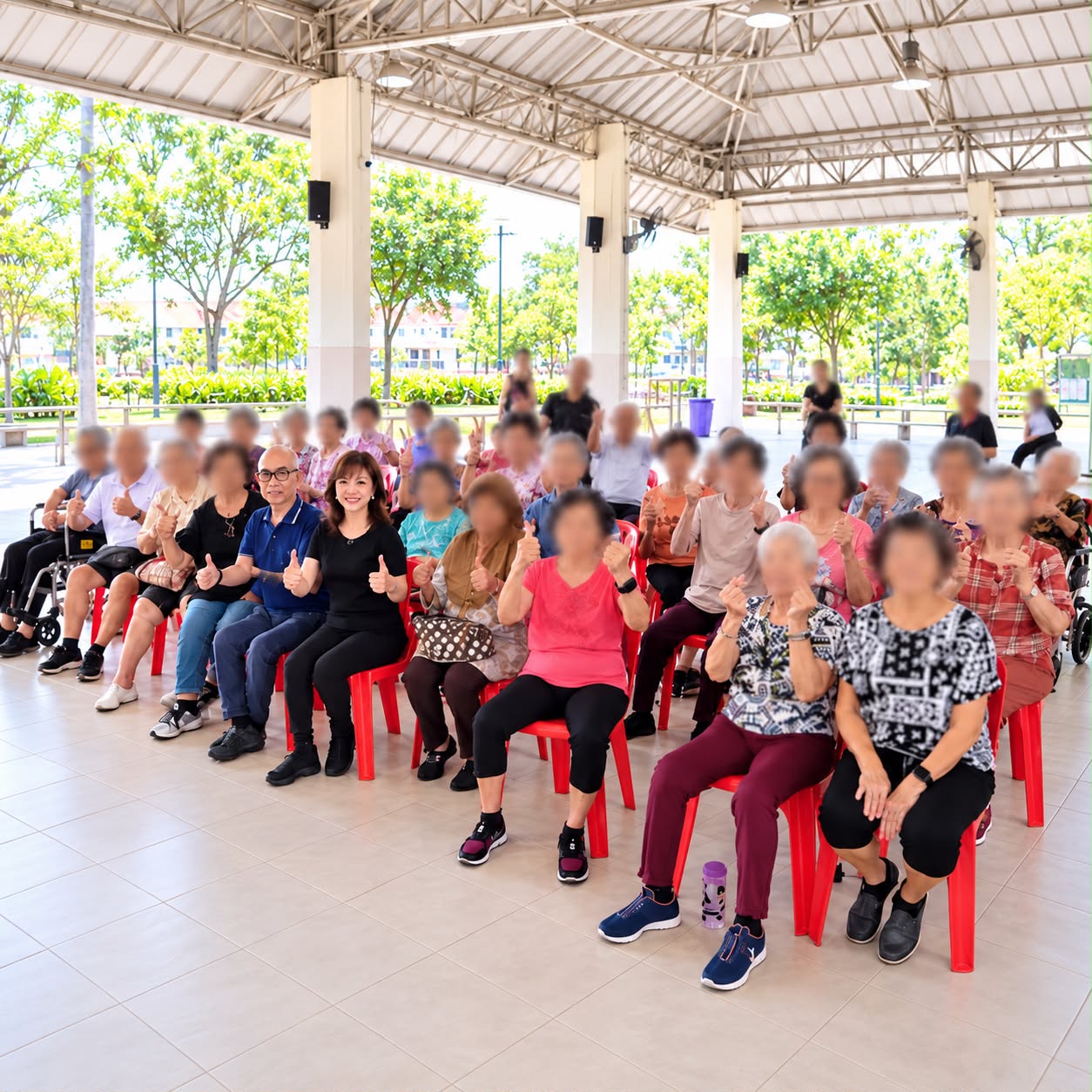 Seniors gentle movement activity