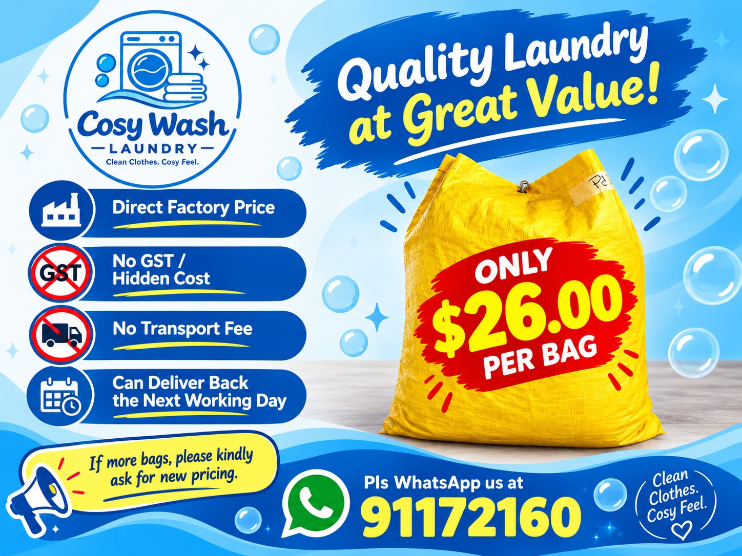 Corporate laundry service