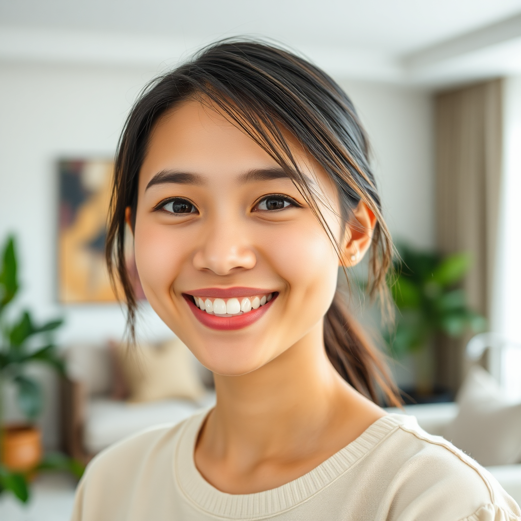 Satisfied Asian Customer