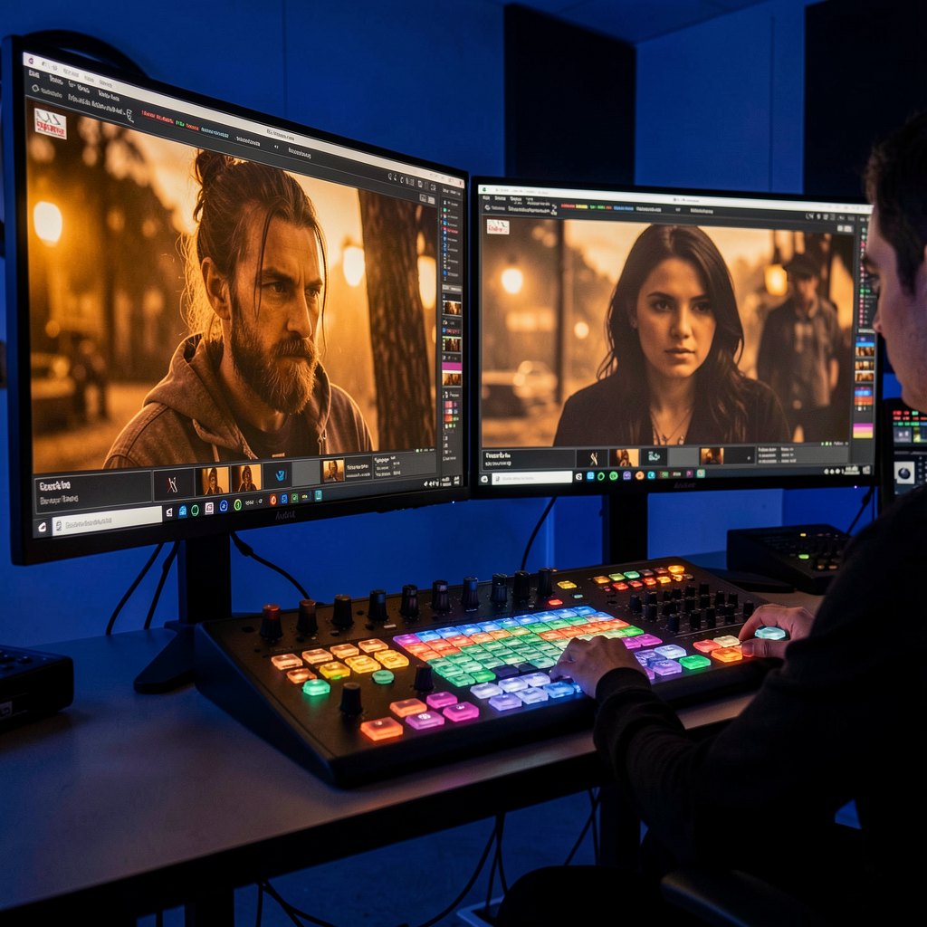 Colour grading suite