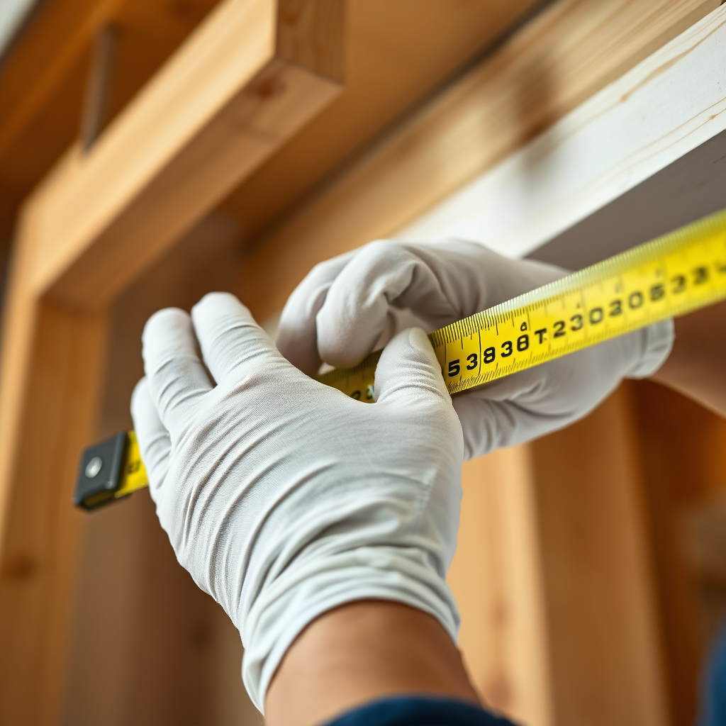 Professional handyman at work