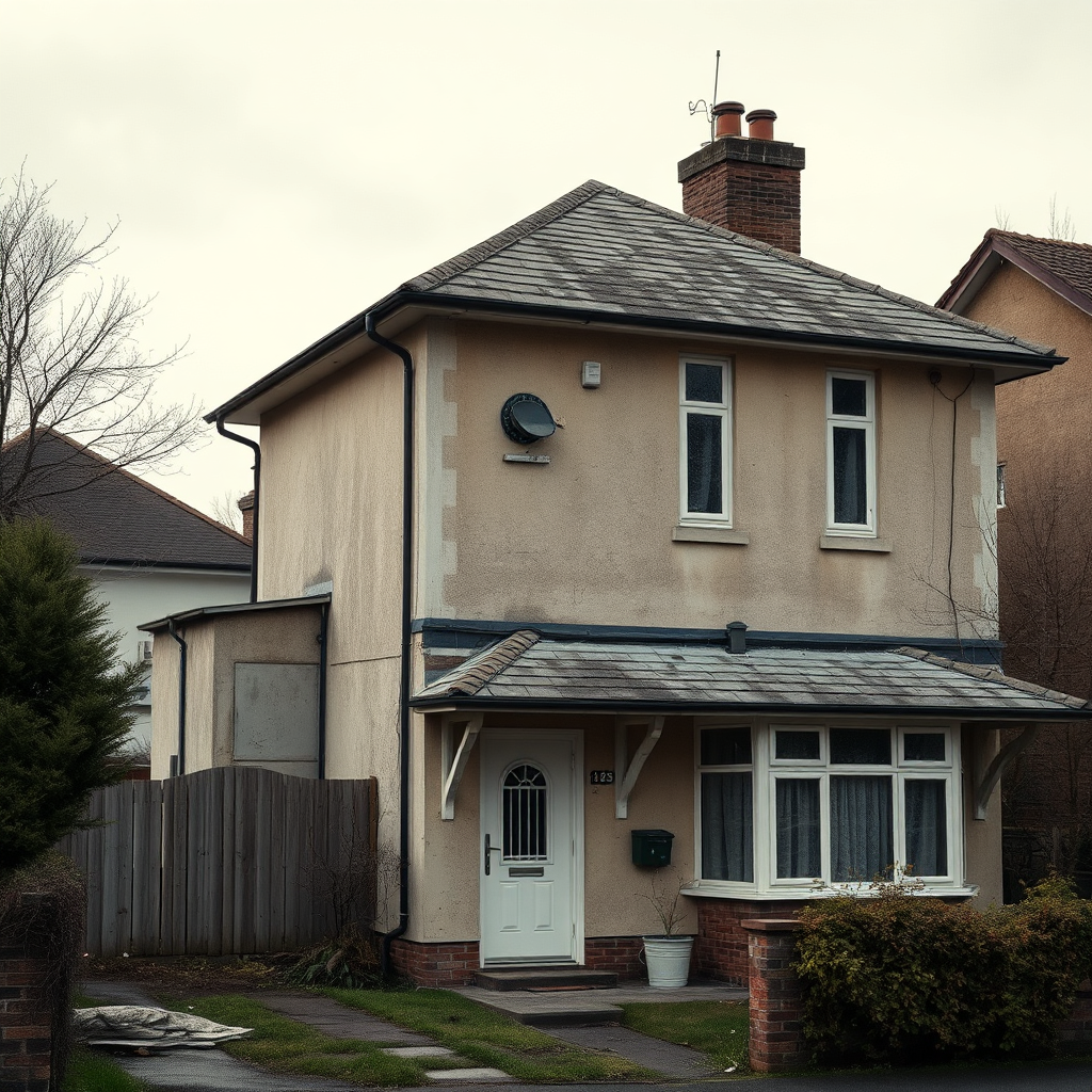 House before cleaning showing visible and invisible impurities