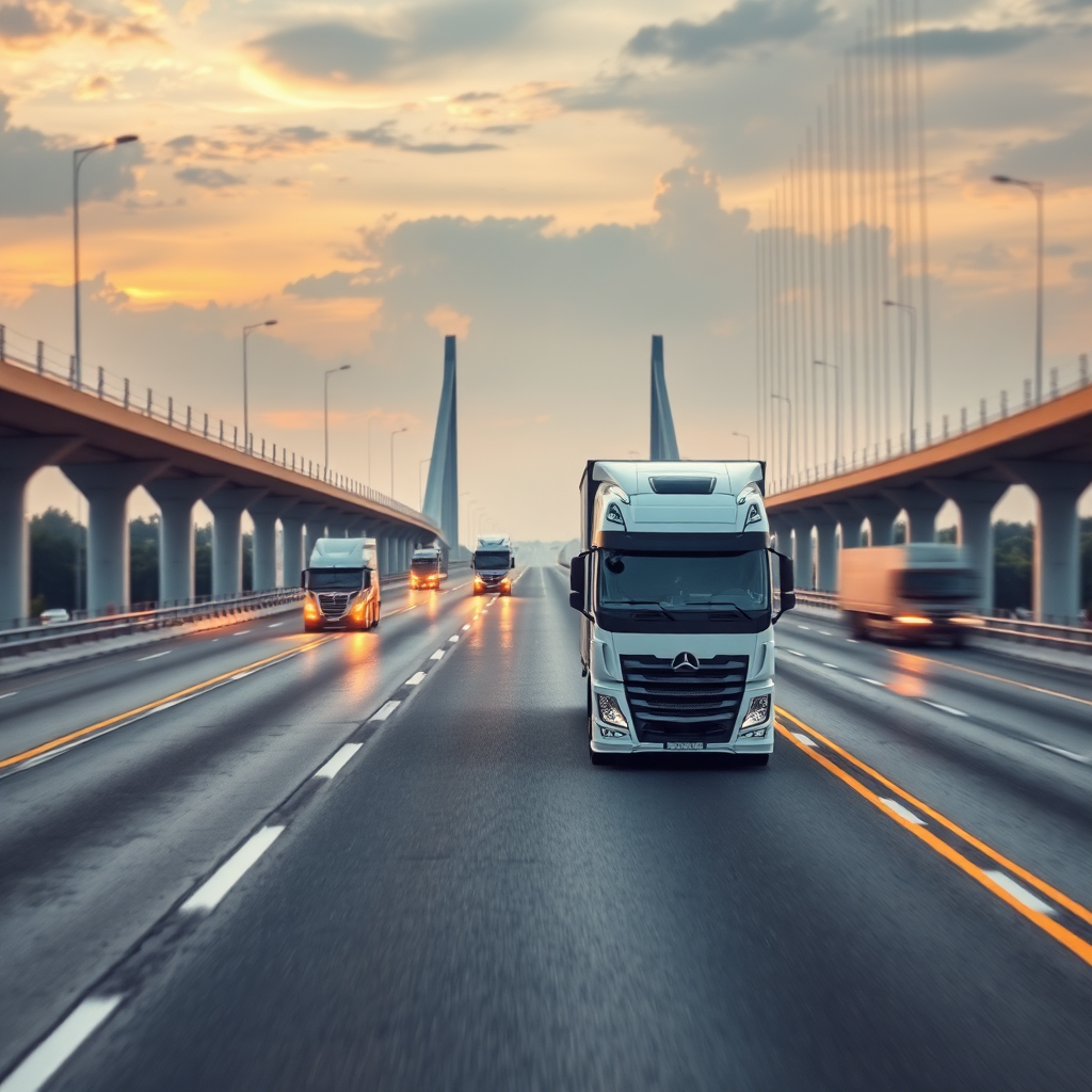 Cross-border cargo truck
