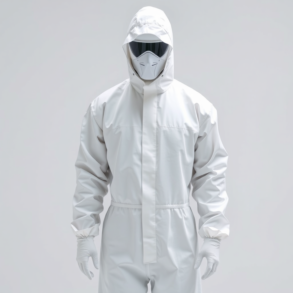 White PPE suit