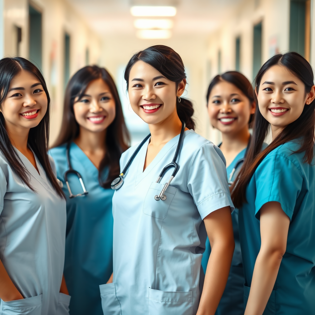 Professional Asian nurses