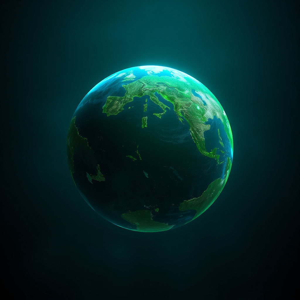 Glowing Earth