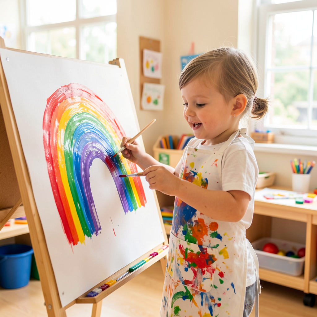 Painting rainbow
