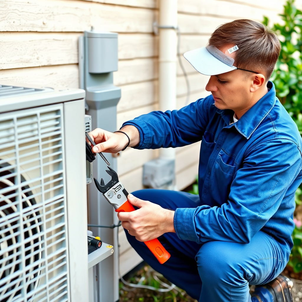 Technician working