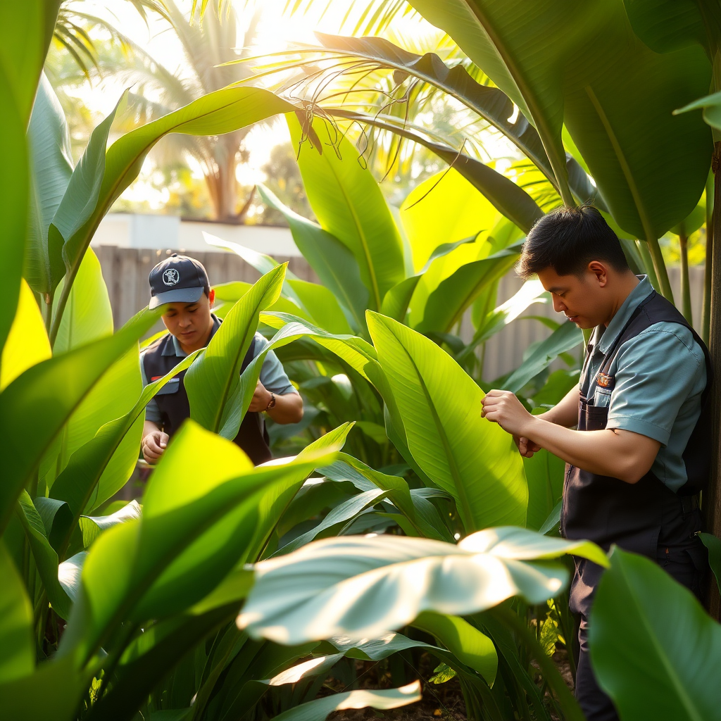 Landscape team at work