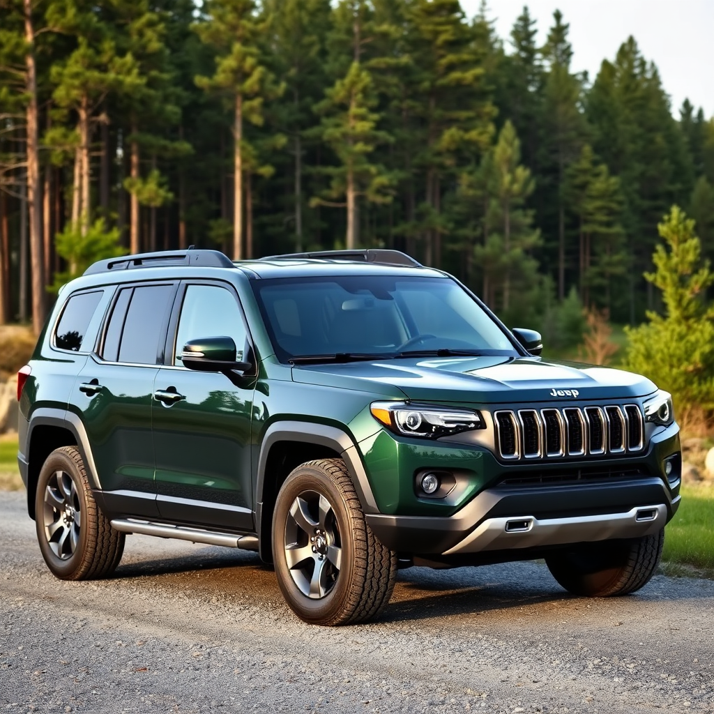 Dark Green Luxury SUV