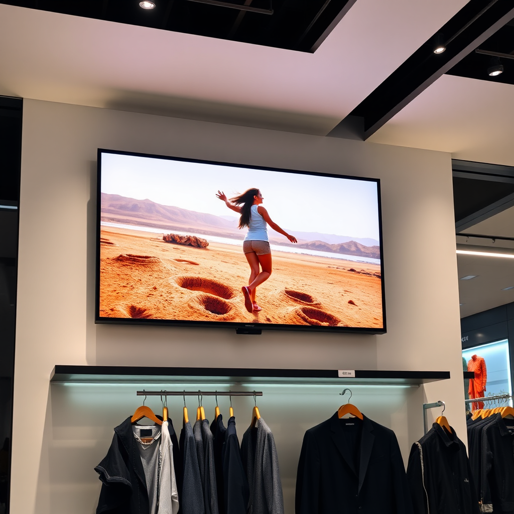 Smart Signage TV in retail setting