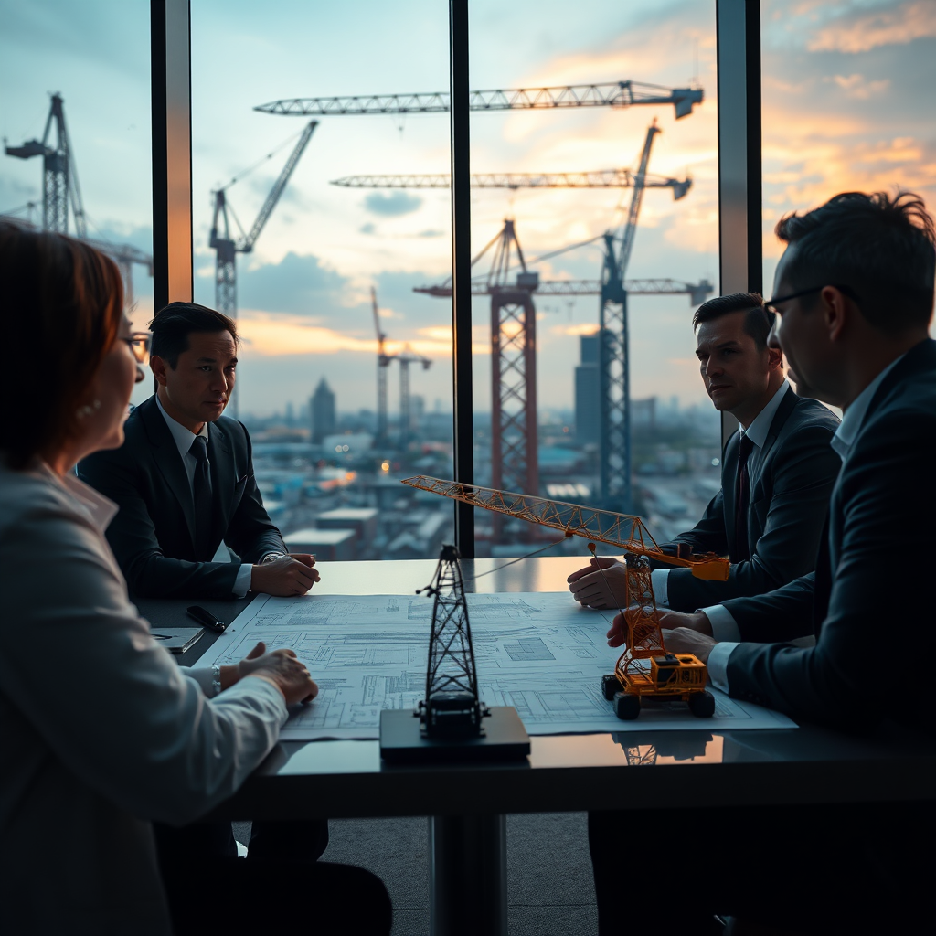 Strategic business collaboration meeting