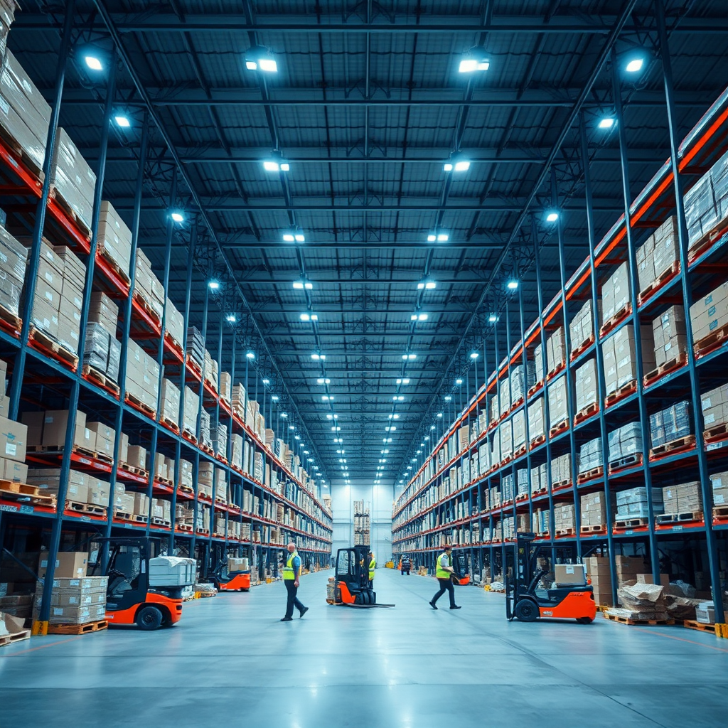 Modern logistics warehouse operations