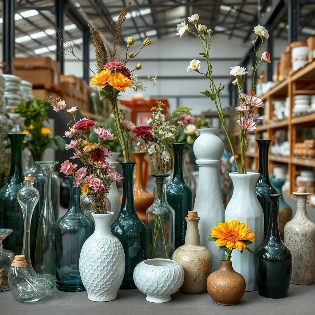 Floral vases and tools